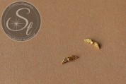 20 Stk. antik-goldfarbene Flügel-Perlen aus Metall 12mm-20