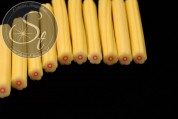 3 Stk. gelbe Blumen Clay Canes-20