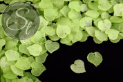 20 Stk. grüne Acryl-Blätter frosted 16mm-20