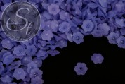 20 Stk. dunkelblaue Acryl-Blüten frosted 12mm-20