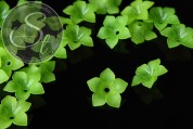 5 Stk. grüne Acryl-Blüten frosted 34mm-20