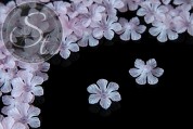 10 Stk. rosa Acryl-Blüten frosted 26mm-20