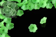 10 Stk. grüne Acryl-Blüten frosted 21mm-20